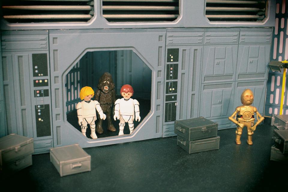 Décor diorama starwars en playmobil