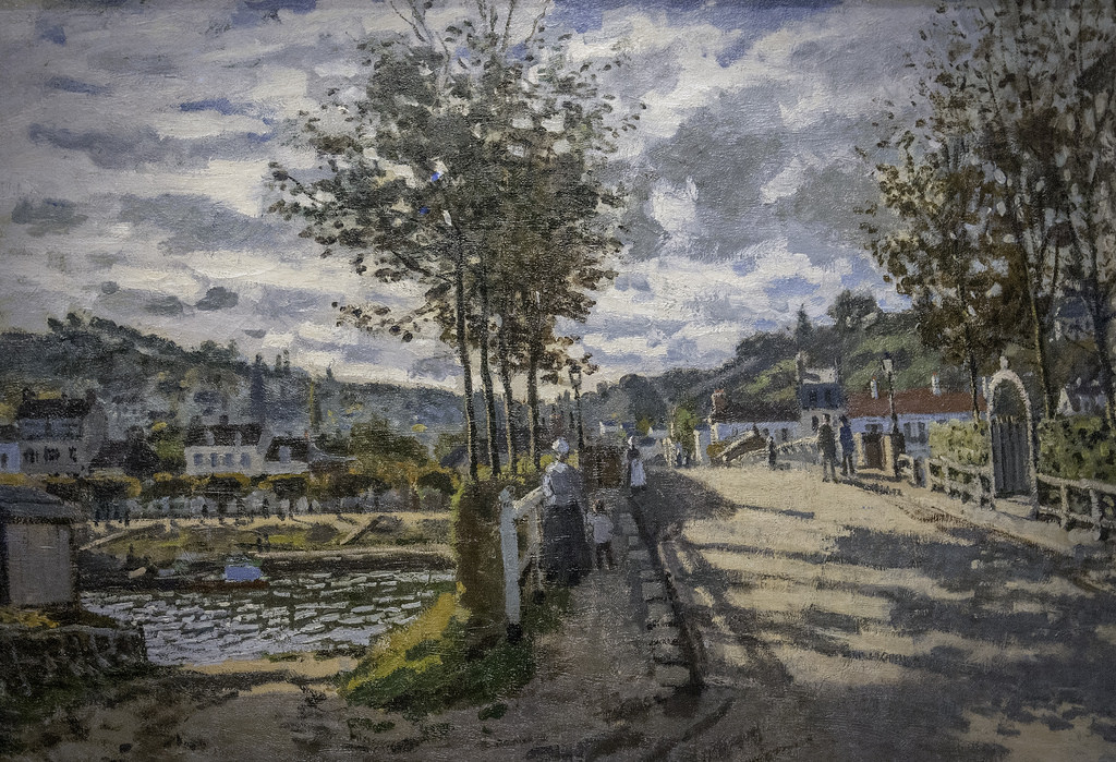 Claude monet peintures vendre le pont bougival toile art peint la main jpg 640x640