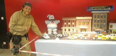Diorama ghostbusters en playmobil a rethel avec dominique bethune