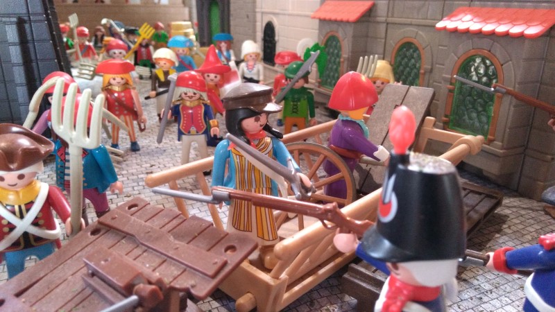 Exemple route pavee diorama playmobil revolution 1789
